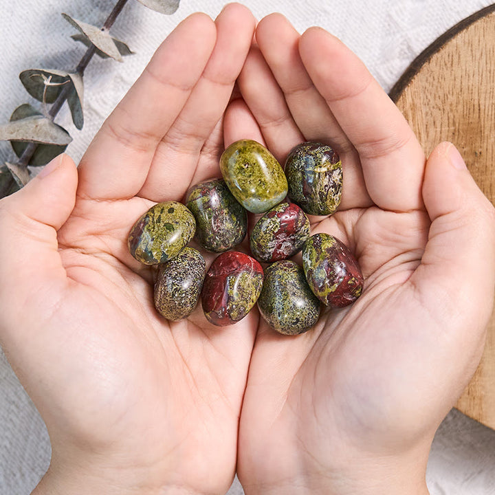 Olivenorma Natural Dragon Blood Stone Tumbled Polished Stone - image 1