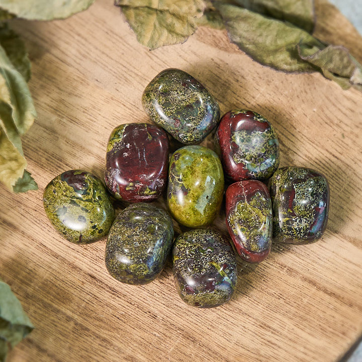 Olivenorma Natural Dragon Blood Stone Tumbled Polished Stone - image 2