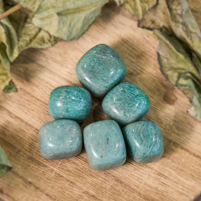 Olivenorma Natural Amazonite Polished Tumbled Stone Set - image 2
