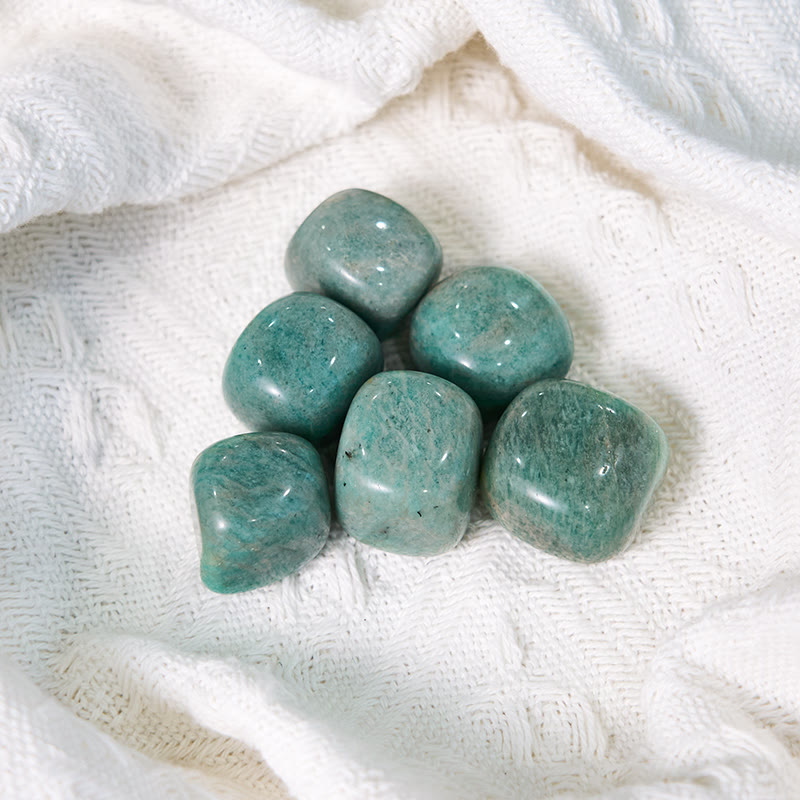 Olivenorma Natural Amazonite Polished Tumbled Stone Set - image 3