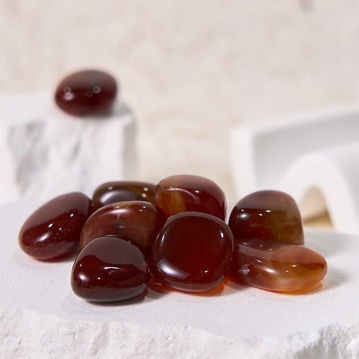 Olivenorma Polished Red Agate Bulk Tumbled Stone - image 4