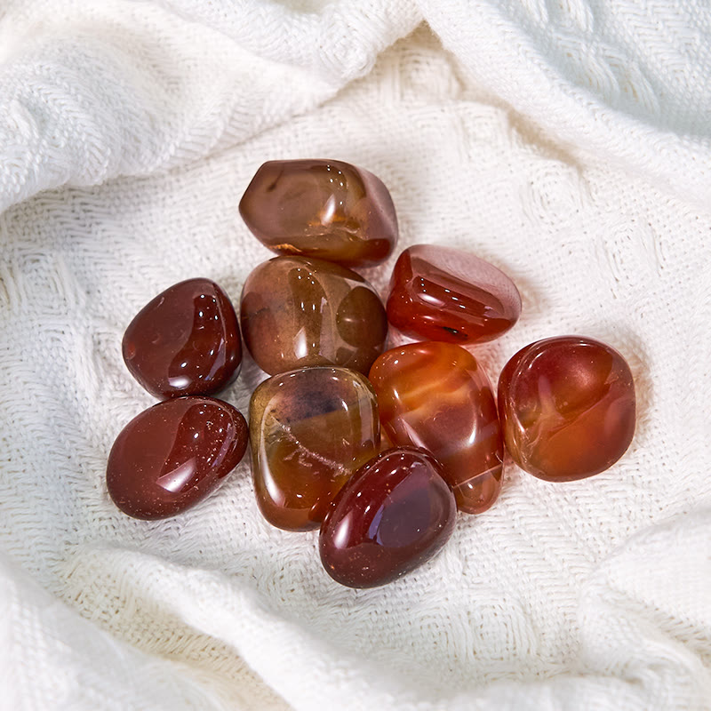 Olivenorma Polished Red Agate Bulk Tumbled Stone - image 3