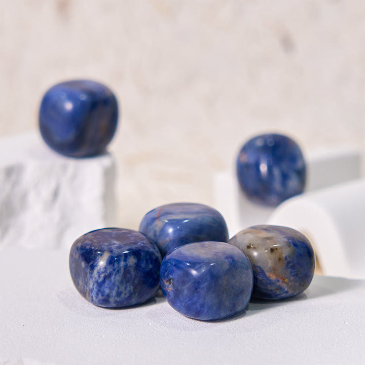 Olivenorma Blue Sodalite Natural Gem Tumbled Stone - image 4