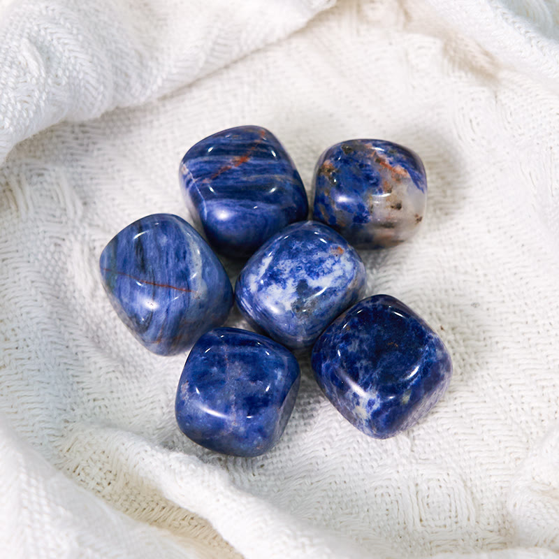 Olivenorma Blue Sodalite Natural Gem Tumbled Stone - image 3