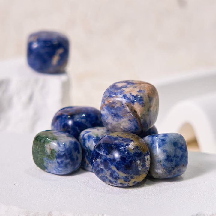Olivenorma Natural Blue Spot Jasper Tumbled Stone Set - 2-3cm 100g - image 4