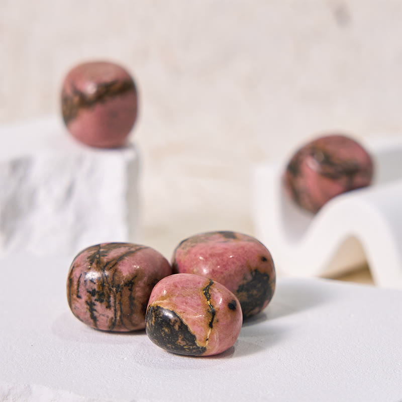 Olivenorma Polished Irregular Rhodonite Bulk Tumbled Stone - image 4