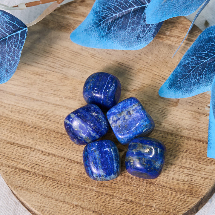 Olivenorma Polished Lapis Lazuli Natural Tumbled Stone Set - 2-3cm 100g - image 0
