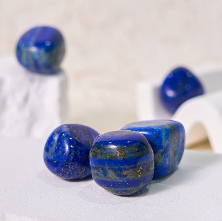 Olivenorma Polished Lapis Lazuli Natural Tumbled Stone Set - image 3