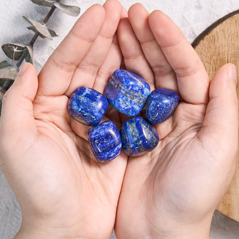 Olivenorma Polished Lapis Lazuli Natural Tumbled Stone Set - image 1