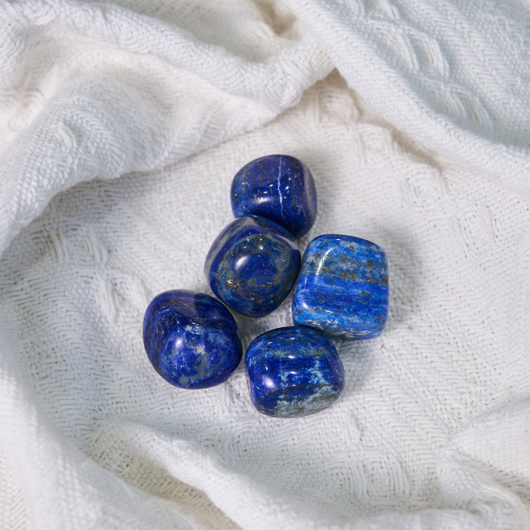 Olivenorma Polished Lapis Lazuli Natural Tumbled Stone Set - image 2