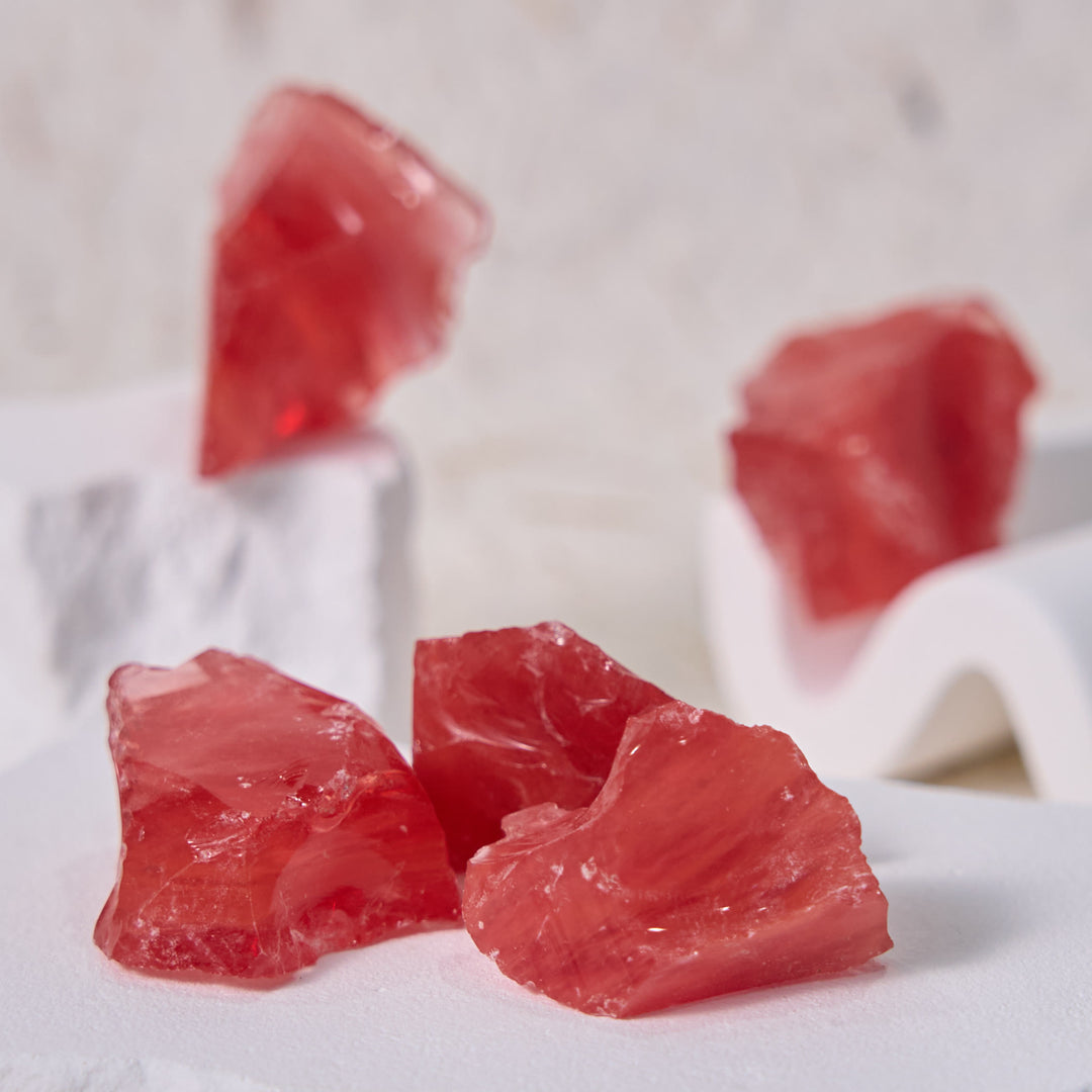 Olivenorma Rough Red Quartz Natural Crystal Tumbled Stone - image 4