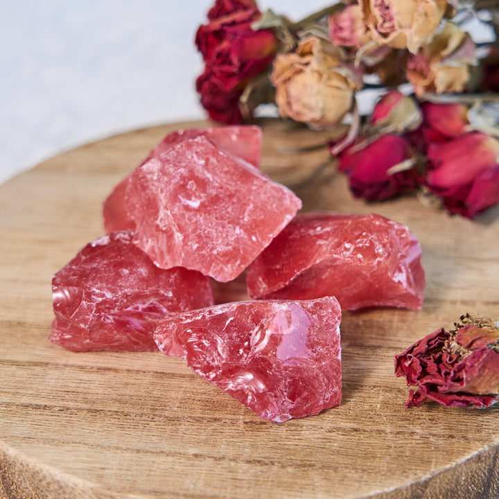 Olivenorma Rough Red Quartz Natural Crystal Tumbled Stone - 3-5cm 100g - image 0