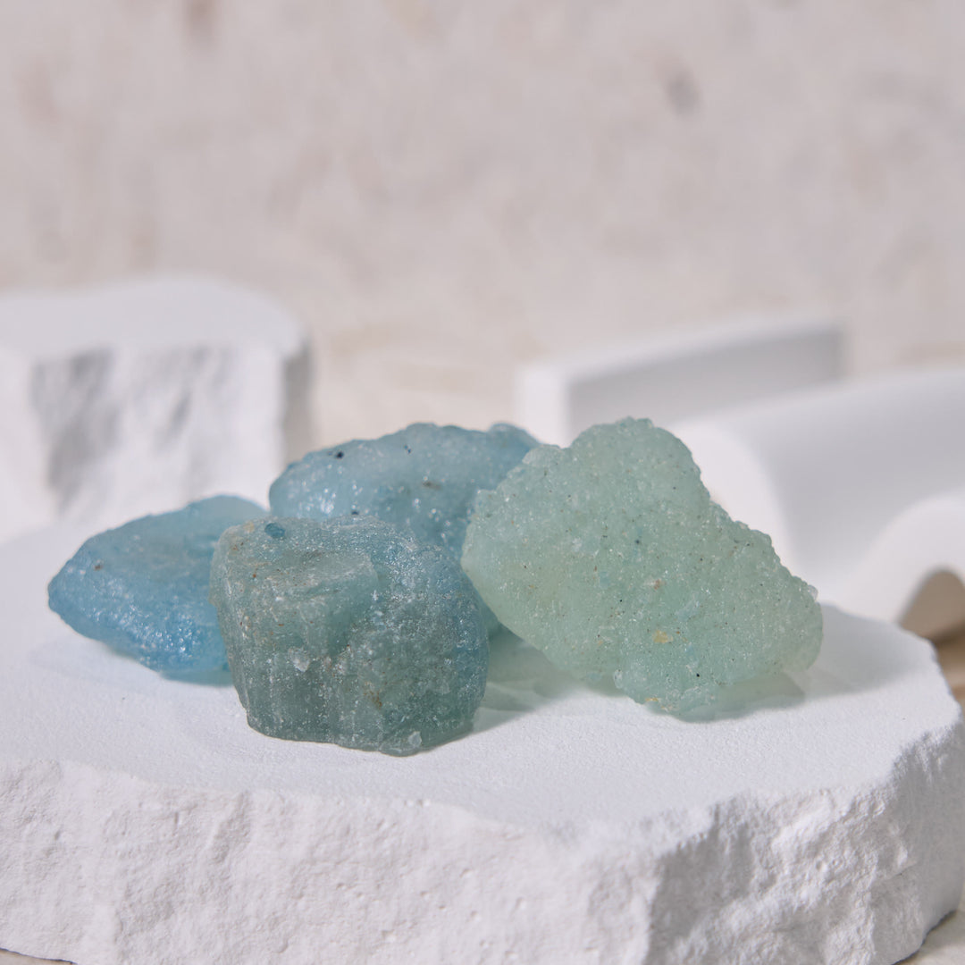 Olivenorma Natural Raw Aquamarine Bulk Tumbled Stone - image 5