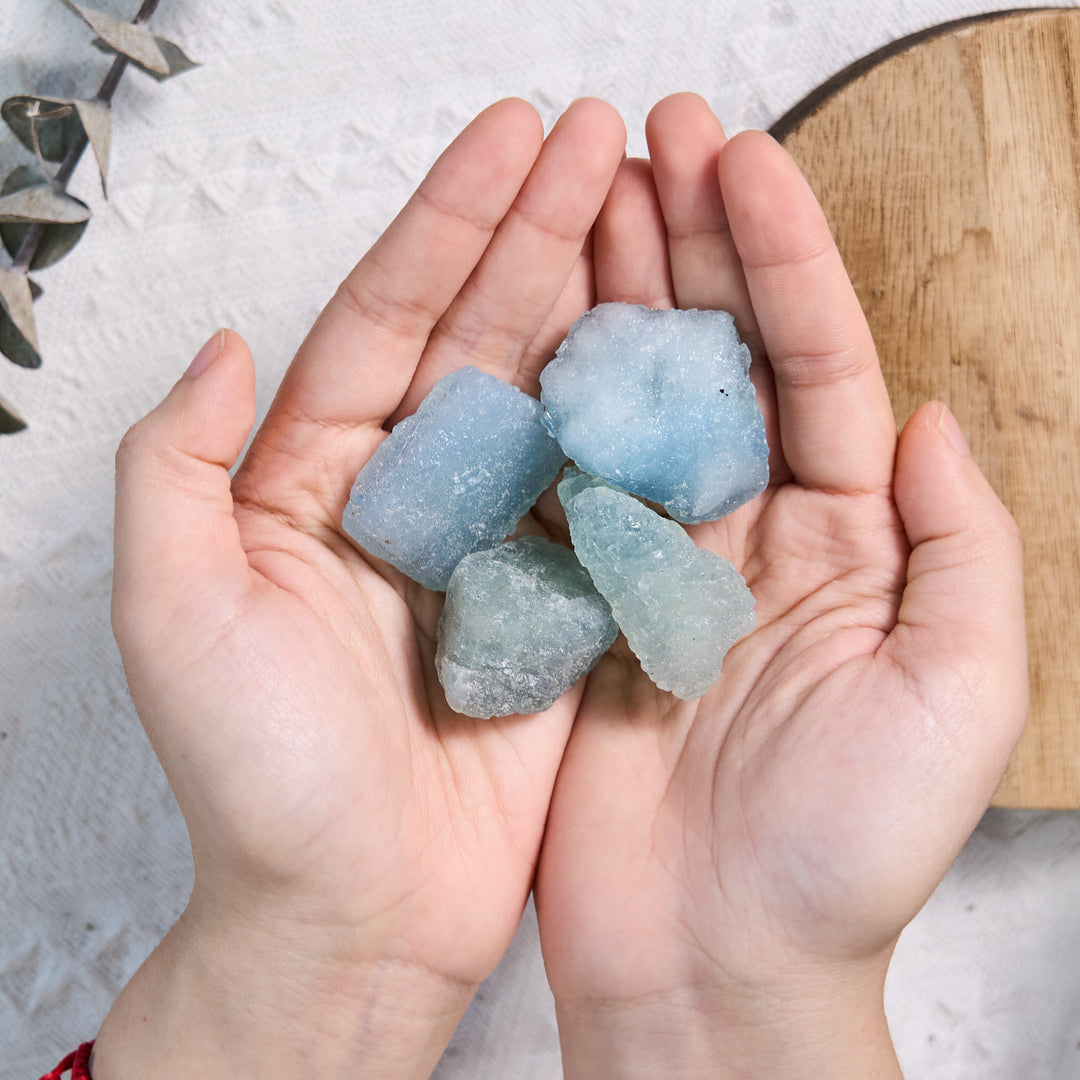 Olivenorma Natural Raw Aquamarine Bulk Tumbled Stone - image 1