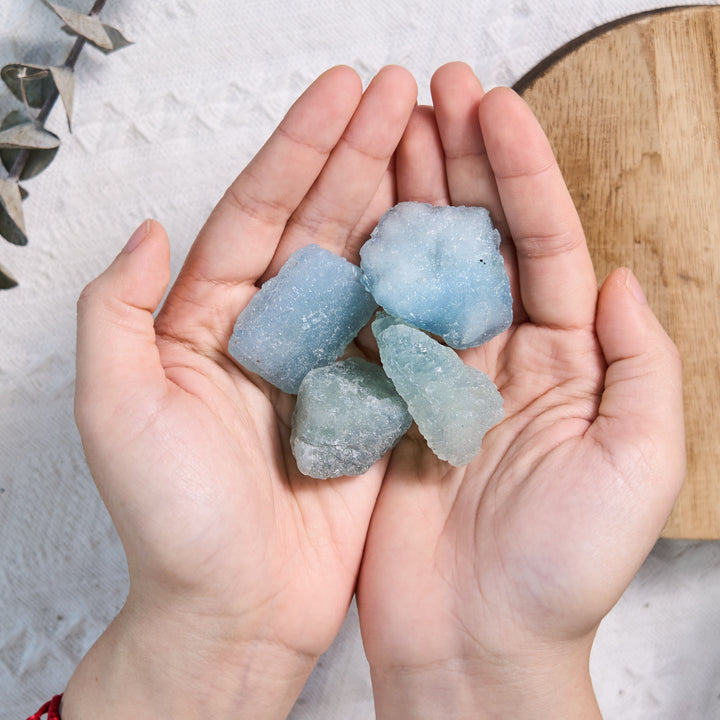 Olivenorma Natural Raw Aquamarine Bulk Tumbled Stone - image 1