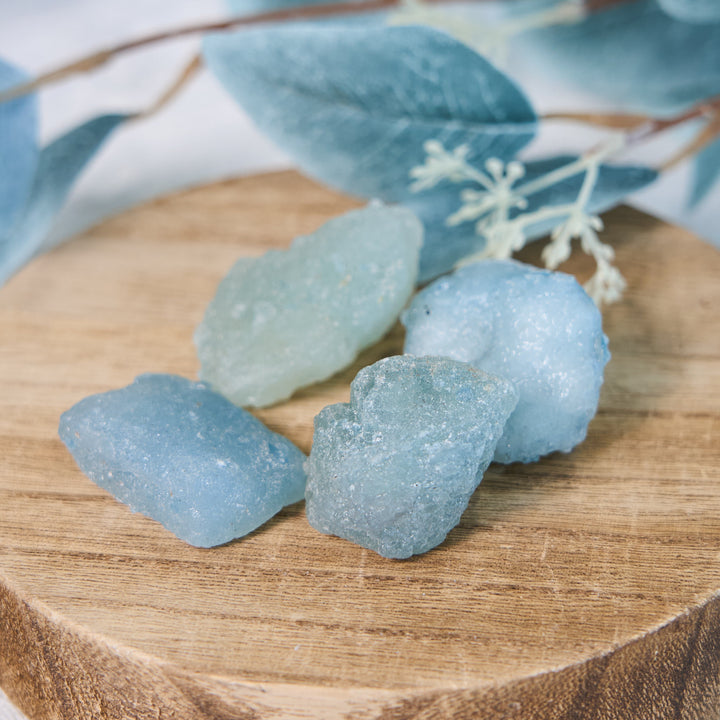 Olivenorma Natural Raw Aquamarine Bulk Tumbled Stone - 3-5cm 100g - image 0