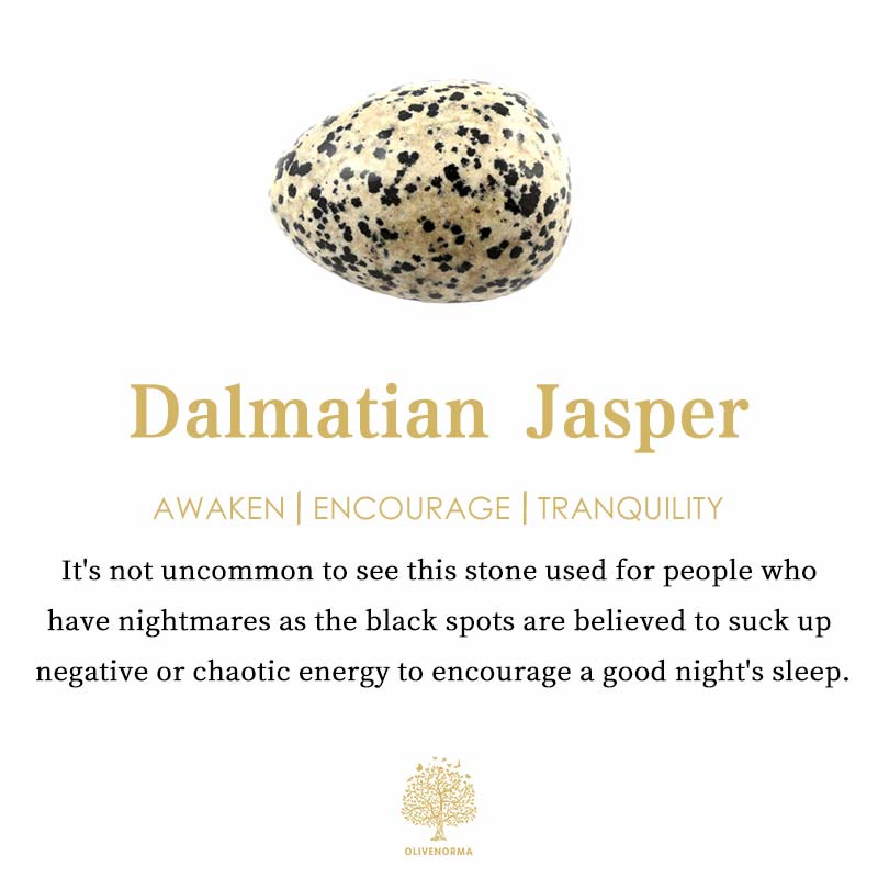 Olivenorma Natural Dalmatian Jasper Tumbled Healing Stone - image 5