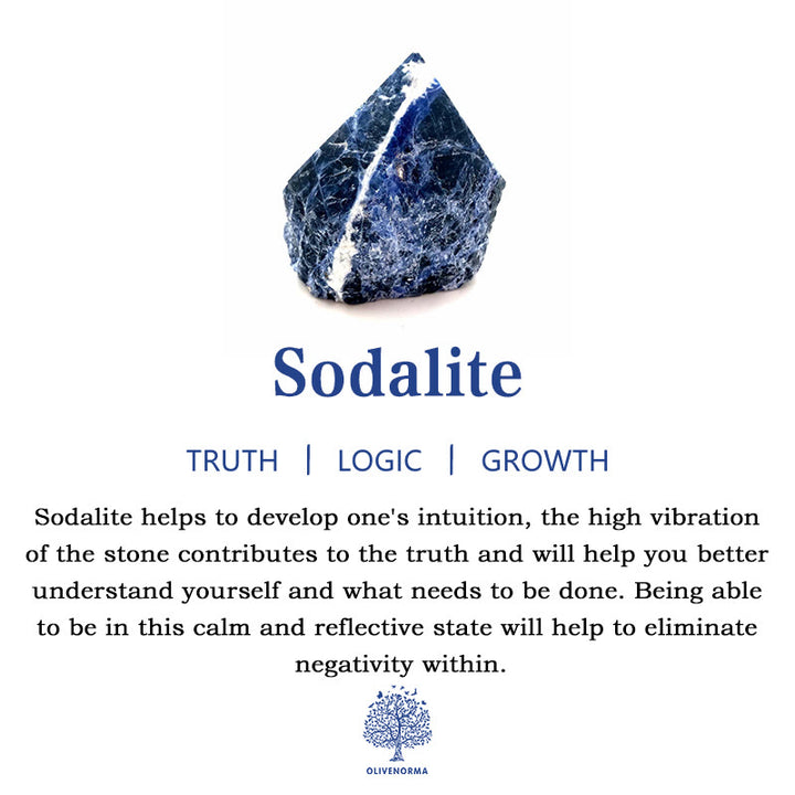 Olivenorma Blue Sodalite Natural Gem Tumbled Stone - image 5