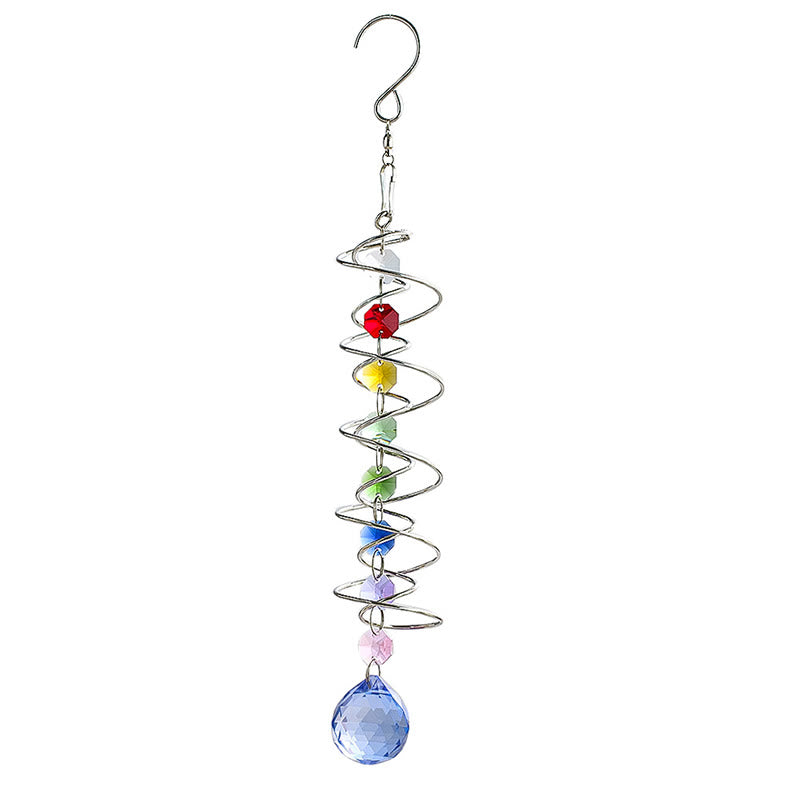 Olivenorma Facted Crystal Suncatcher Spiral Hanging Ornament - image 1