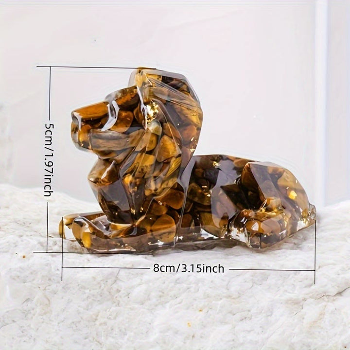 Olivenorma Natural Stone Lion Gemstone Decoration - image 2