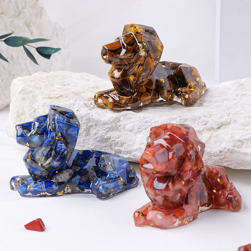 Olivenorma Natural Stone Lion Gemstone Decoration - image 28