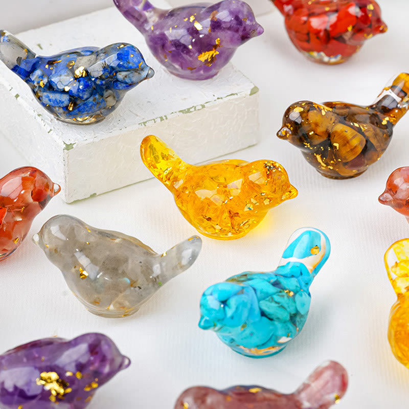 Olivenorma Natural Crystal Bird Sculpture Gemstone Decoration - image 33