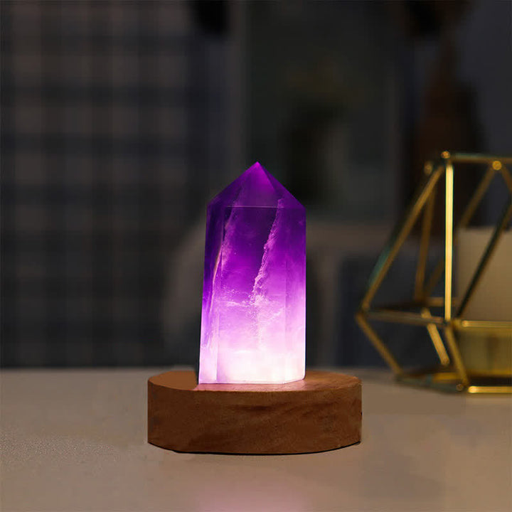 Olivenorma Natural Crystal Healing Crystal Lamp Decoration - Amethyst - 10Pcs - image 8