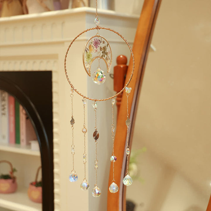 Olivenorma Epoxy Print Moon Pendant Wind Chime - image 2