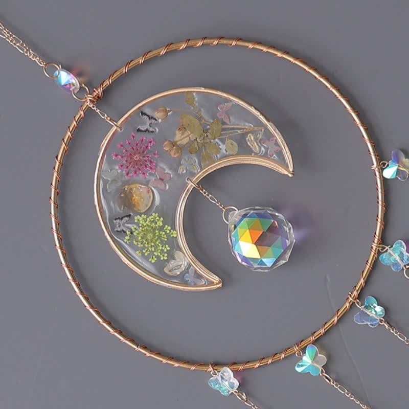 Olivenorma Epoxy Print Moon Pendant Wind Chime - image 7