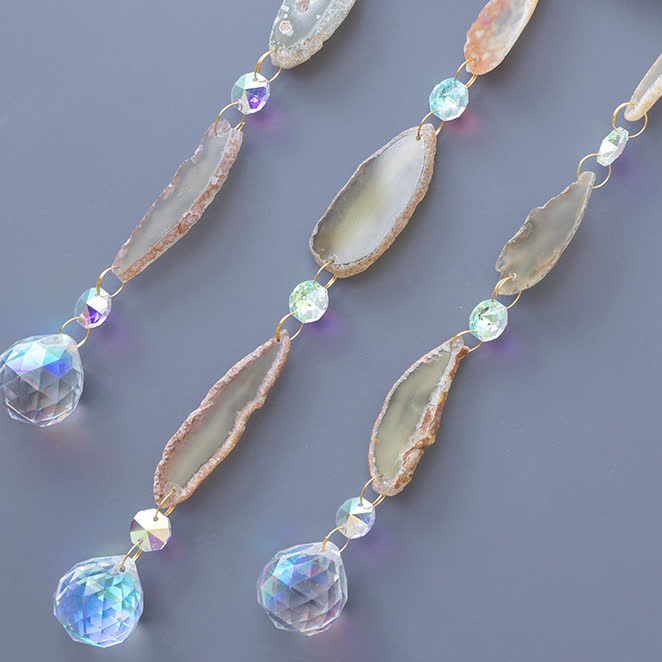 Olivenorma Citrine Gravel Tree of Life Moon Wind Chime - image 10