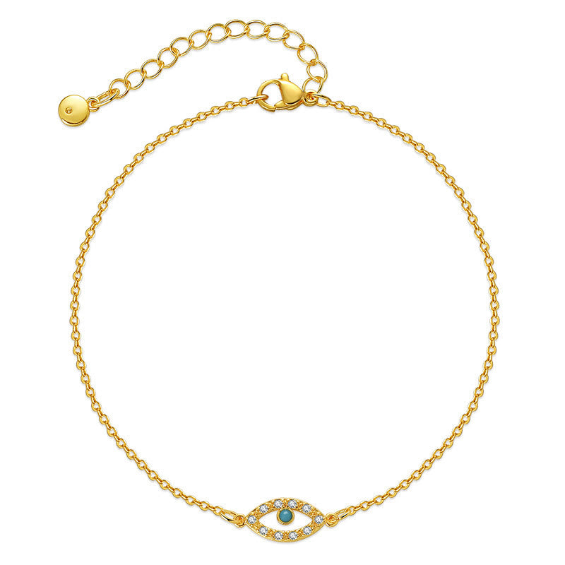 Olivenorma Evil Eye Turquoise Ankle Bracelet Chain Anklet - image 5