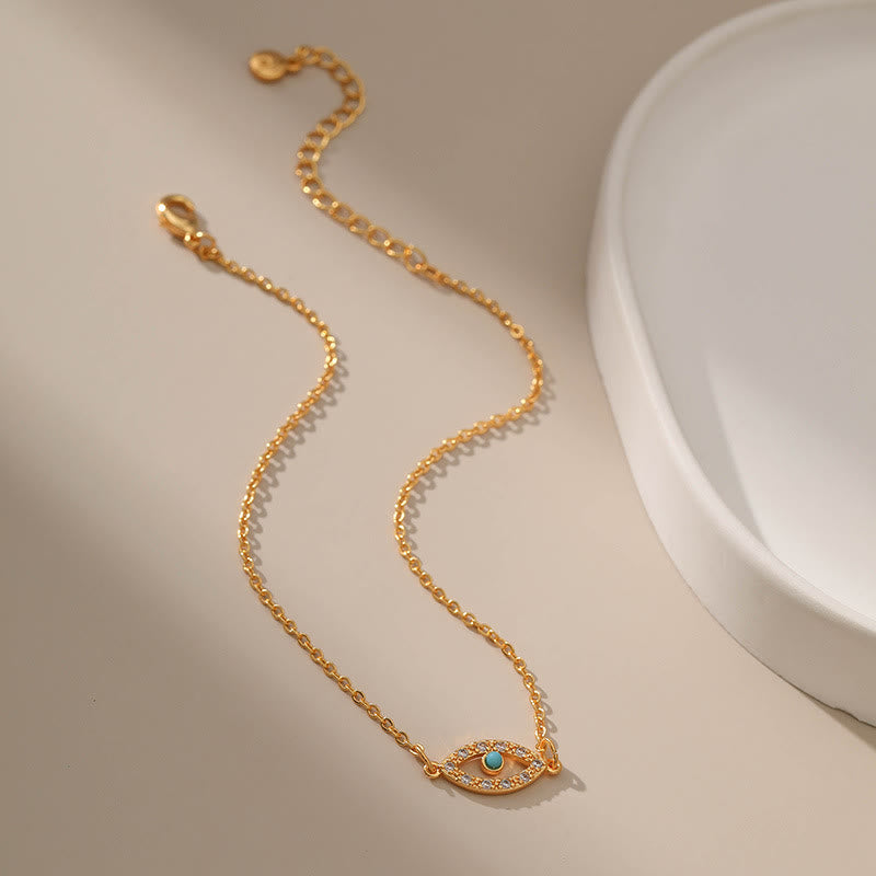 Olivenorma Evil Eye Turquoise Ankle Bracelet Chain Anklet - image 3