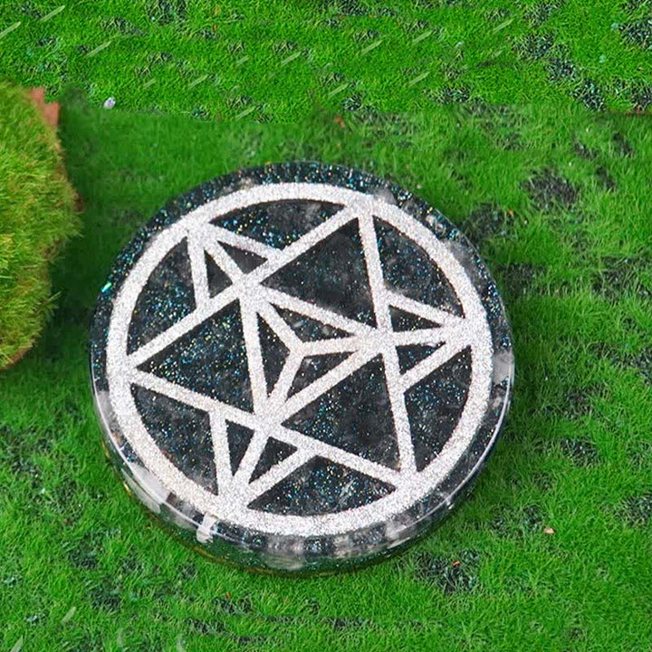 Olivenorma Metatron's Cube Natural Stone Resin Decoration - image 1