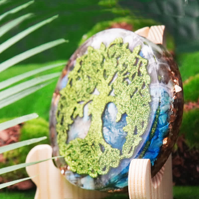 Olivenorma Tree of Life Natural Stone Resin Decoration - image 4