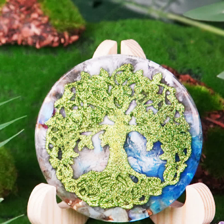 Olivenorma Tree of Life Natural Stone Resin Decoration - image 3