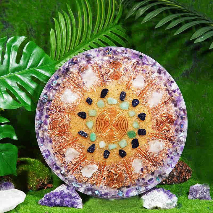 Olivenorma Magnetic Field Protection Natural Stone Resin Decoration - 23cm - image 0