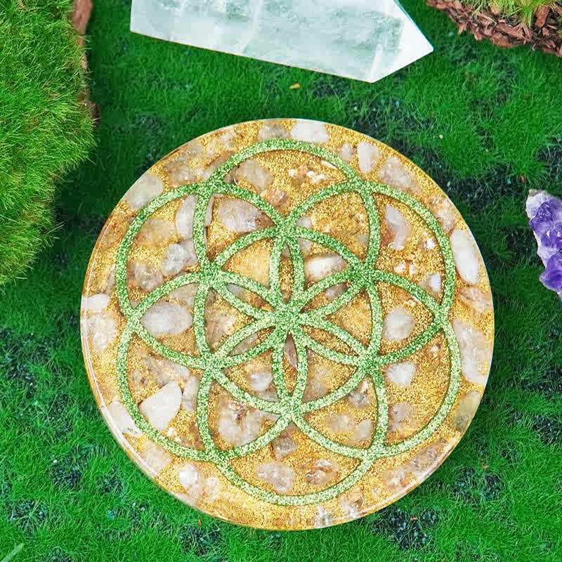 Olivenorma Natural Stone Resin Reiki Treatment Decoration - 10cm - image 0
