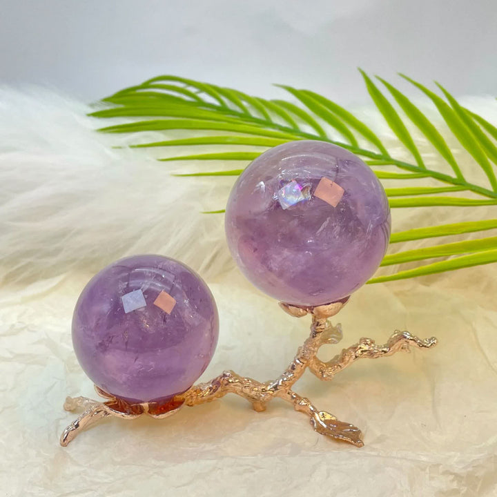 Olivenorma Natural Amethyst Crystal Sphere - image 3