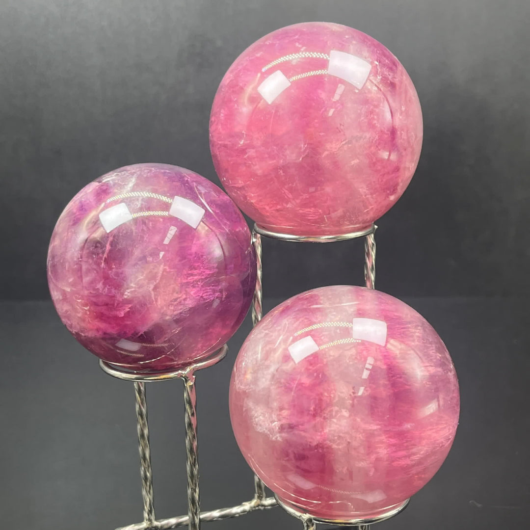 Olivenorma Natural Rainbow Fluorite Crystal Sphere - image 3