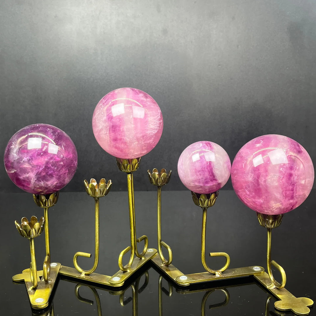 Olivenorma Natural Rainbow Fluorite Crystal Sphere - image 4