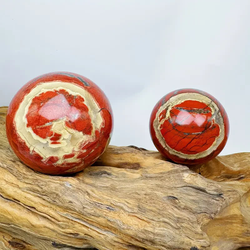 Olivenorma Natural Red Jasper Crystal Sphere - image 4