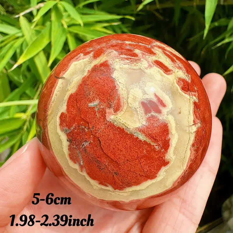 Olivenorma Natural Red Jasper Crystal Sphere - image 5