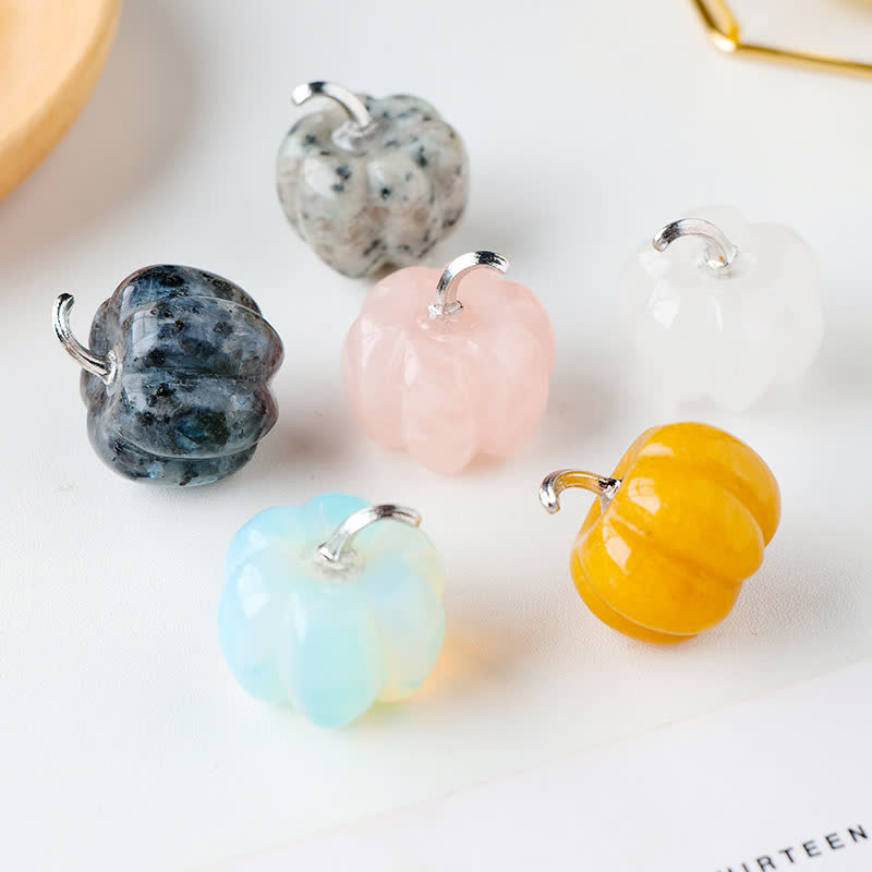 Olivenorma Natural Crystal Pumpkin Carving Gemstone Decoration - image 26