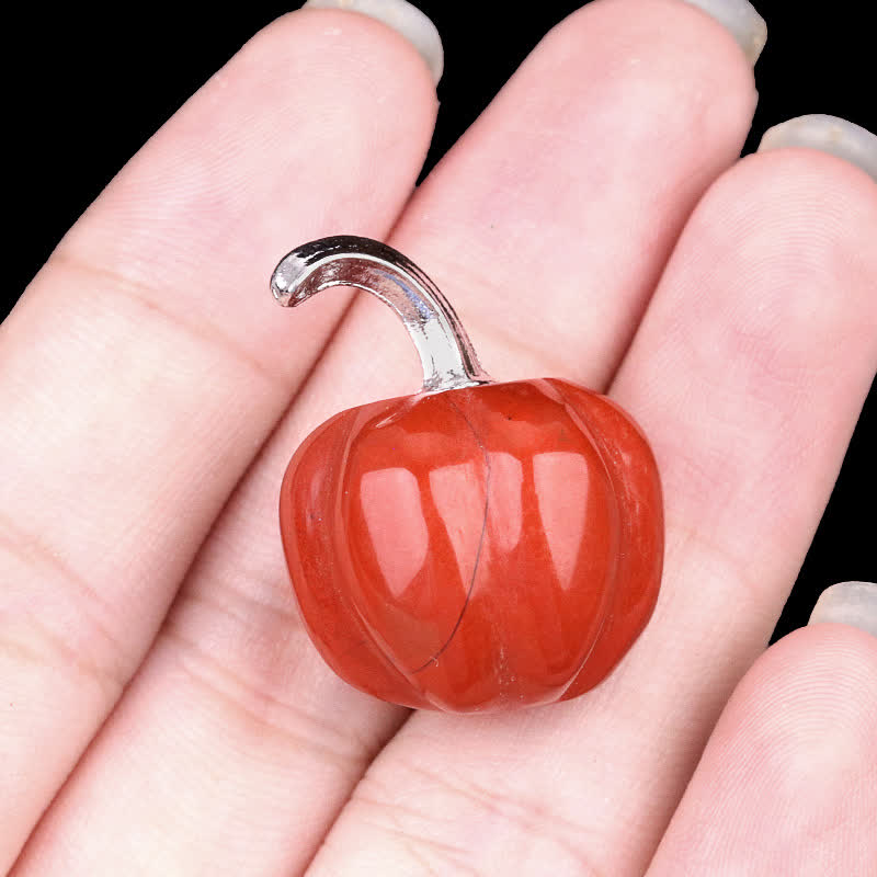 Olivenorma Natural Crystal Pumpkin Carving Gemstone Decoration - image 11