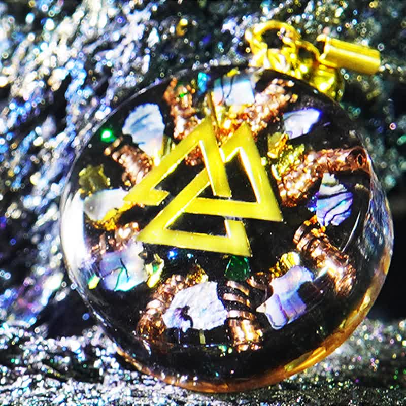 Olivenorma Black Tourmaline Nacre Hematite Orgone Necklace - image 4