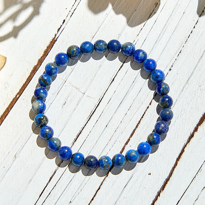Olivenorma Natural 6mm Lapis Lazuli Beaded Bracelet - image 4