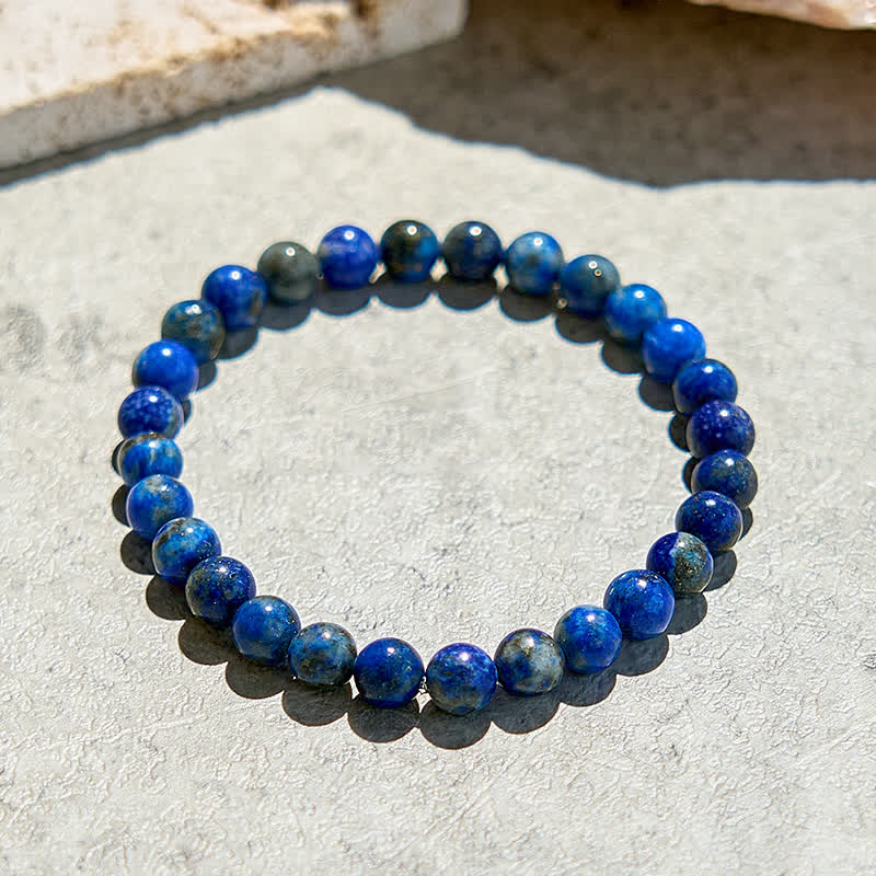 Olivenorma Natural 6mm Lapis Lazuli Beaded Bracelet - image 3