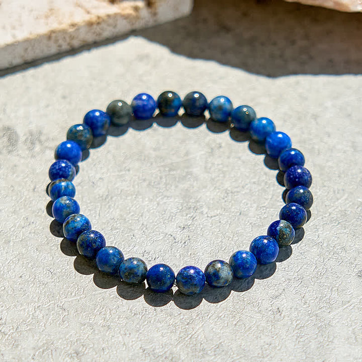 Olivenorma Natural 6mm Lapis Lazuli Beaded Bracelet - image 3