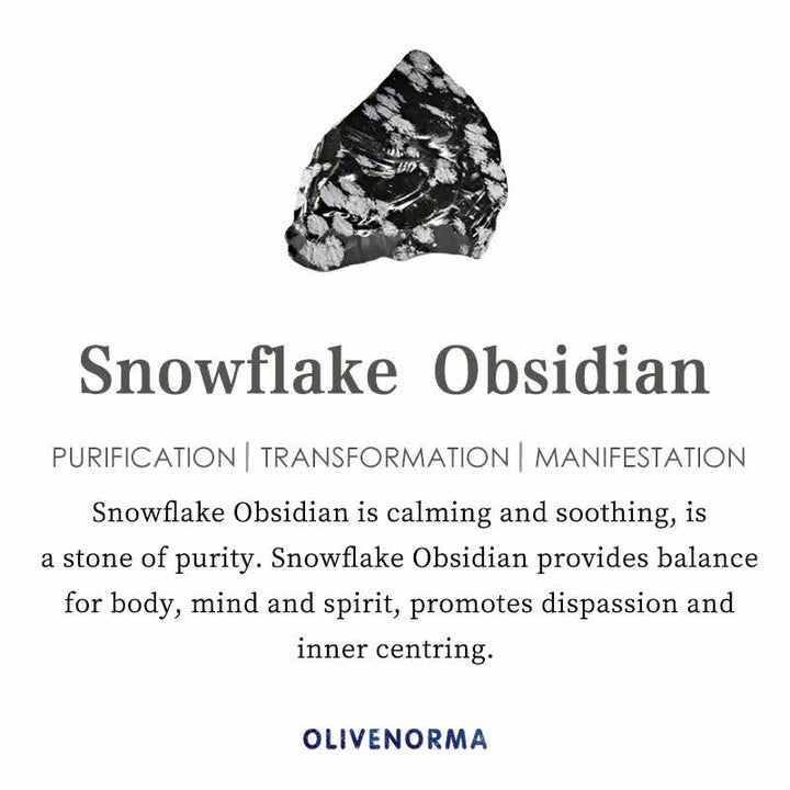 Olivenorma Snowflake Obsidian Hematite Ruby Quartz Beaded Bracelet - image 8