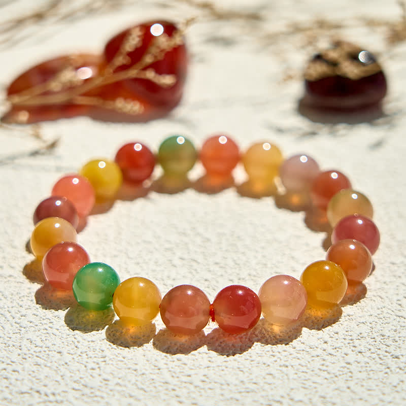 Olivenorma Natural Yanyuan Agate Beaded Bracelet - image 2